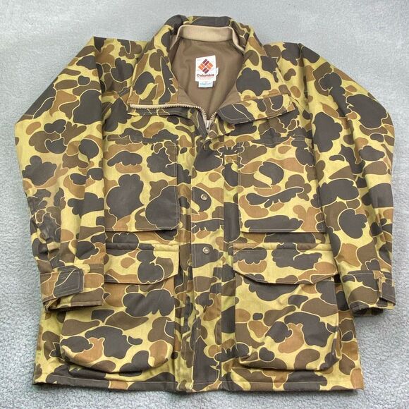 VTG COLUMBIA Parka Jacket Men Medium GoreTex Thinsulate Frogskin Hunter Coat - Picture 1 of 16